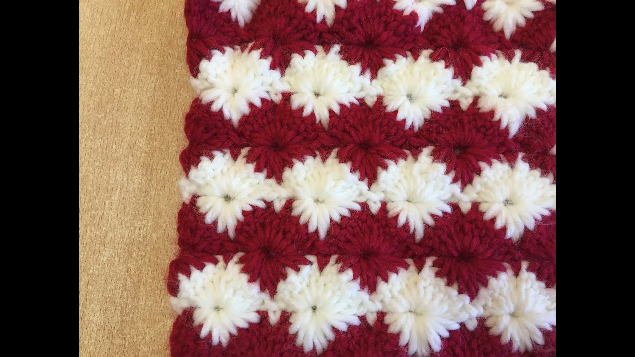 Tuto motif floral au crochet