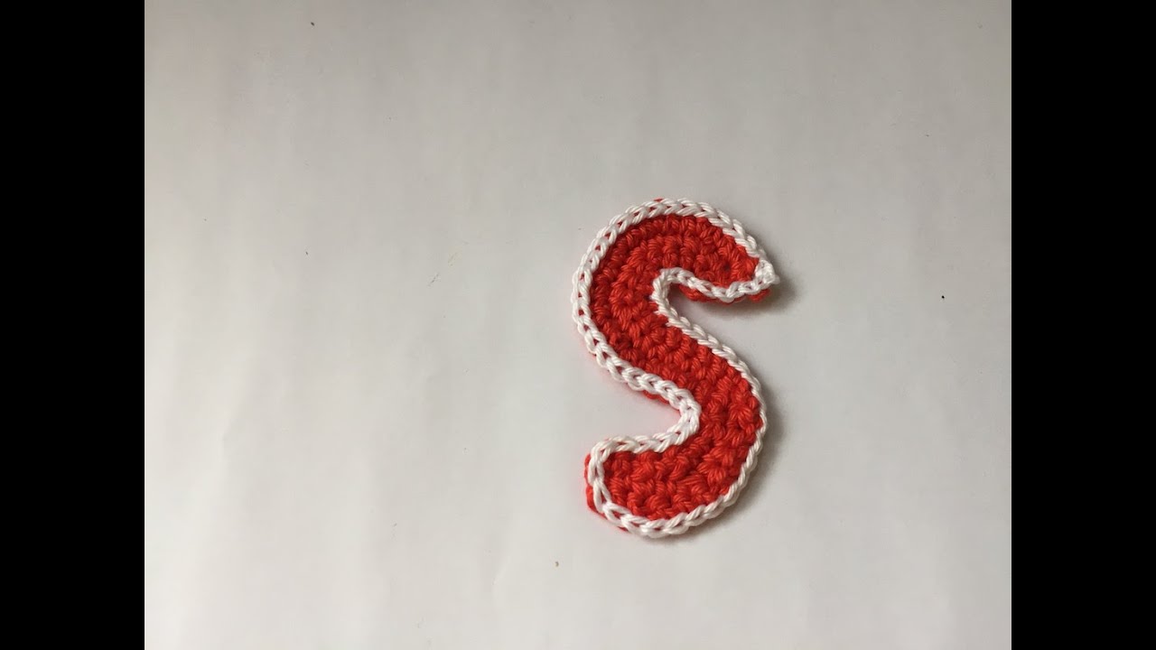 Tuto lettre S au crochet
