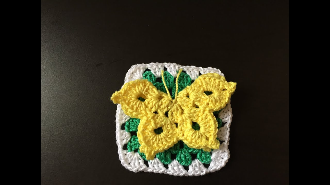 tuto crochet Square Papillon