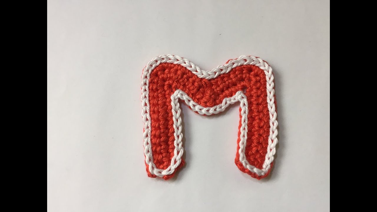 Tuto alphabet lettre M au crochet