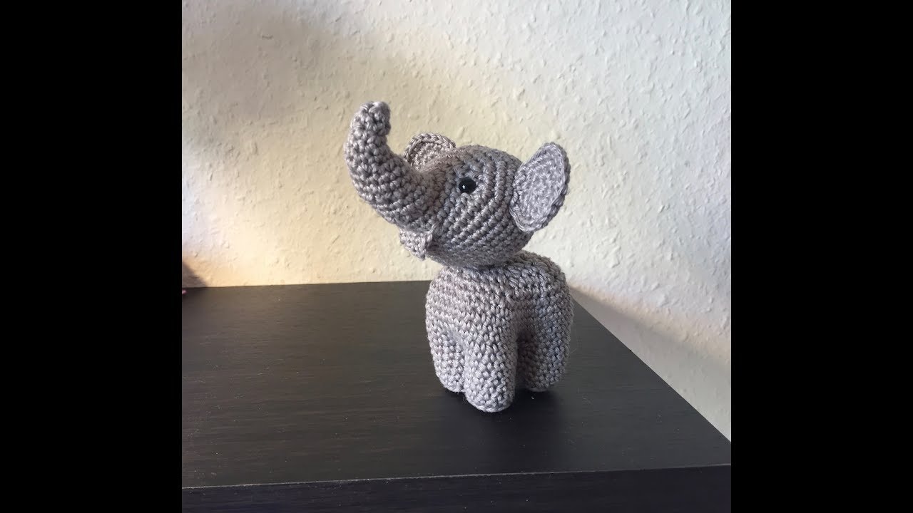 Tuto amigurumi éléphant au crochet spécial gaucher