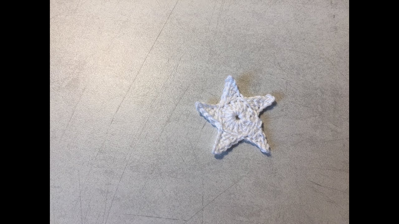 Tuto étoile au crochet pour décoration spécial gaucher
