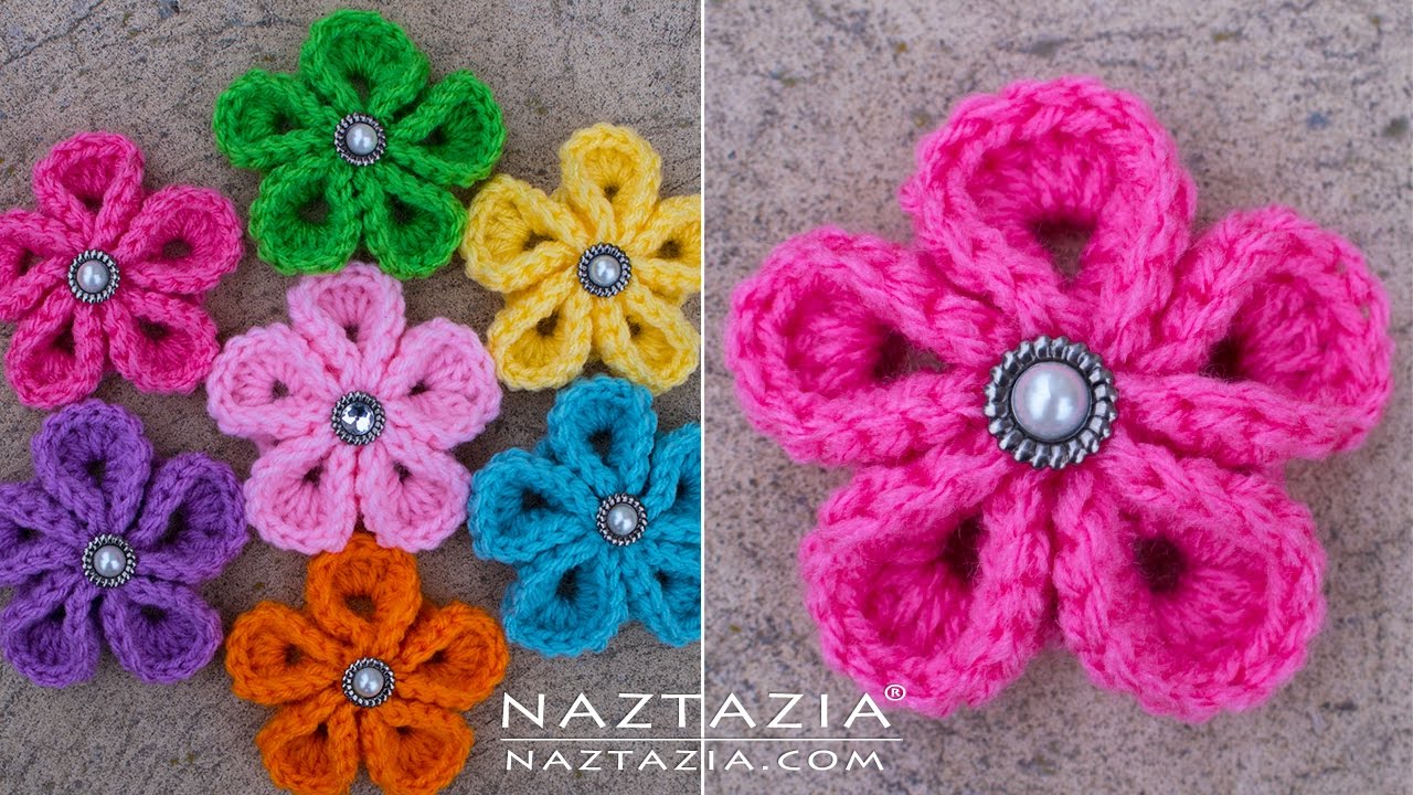 DIY Tutorial – How to Crochet Kanzashi Flower – Flowers of Japan