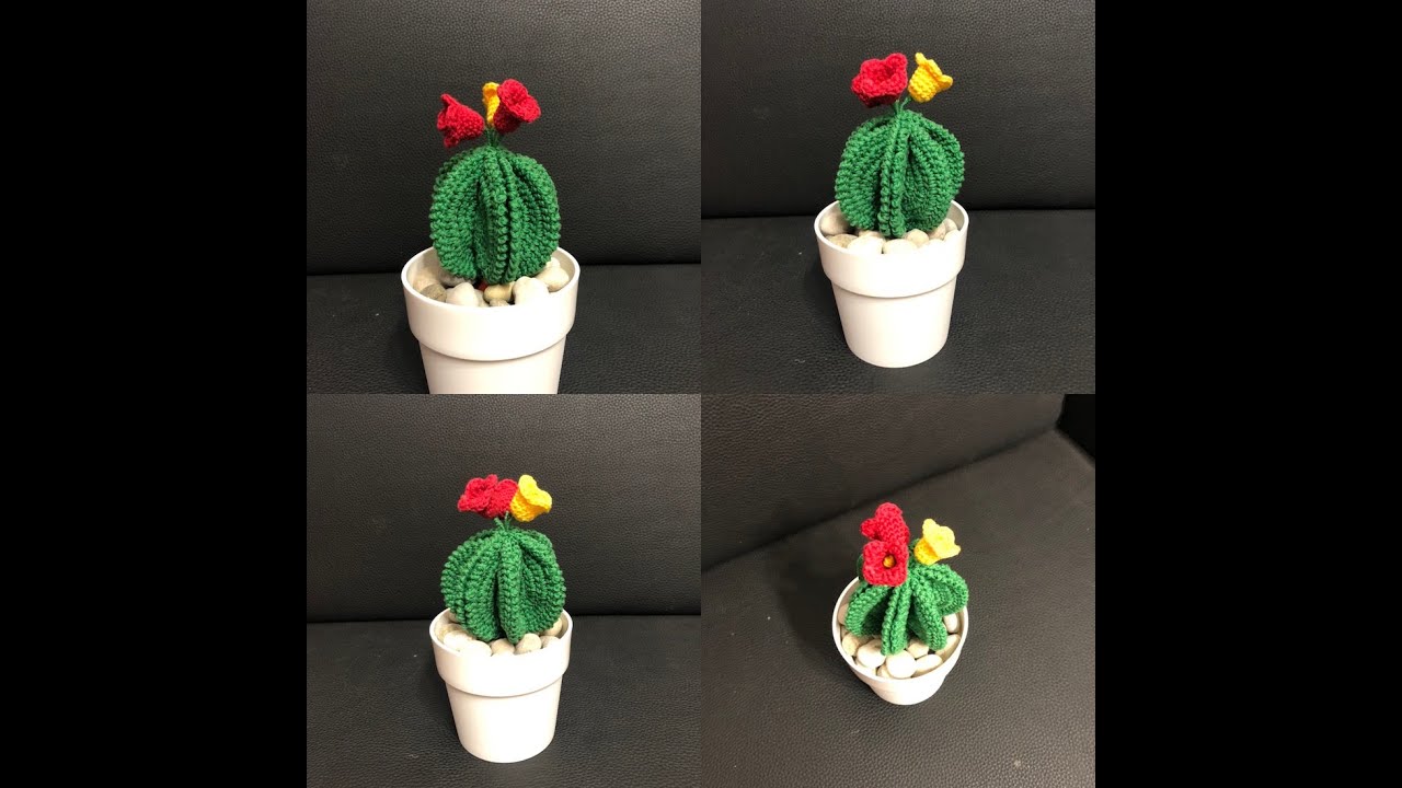 Tuto cactus au crochet spécial gaucher