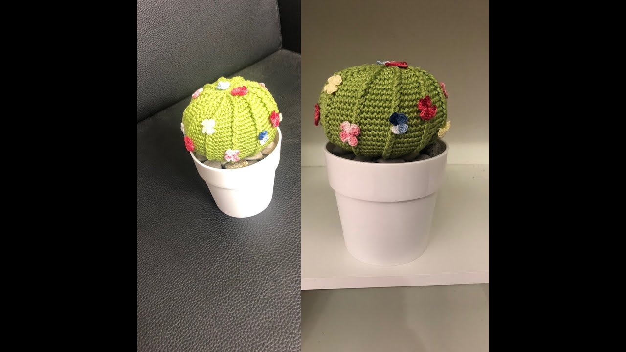 Tuto cactus fleurie au crochet